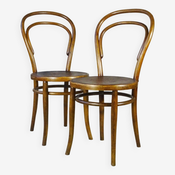 Set of 2 bistro chairs N°14 by Turpe - Germany 1900 -