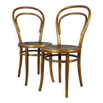 Set of 2 bistro chairs N°14 by Turpe - Germany 1900 -