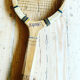 Vintage wooden tennis racket