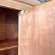 Parisian wardrobe in raw wood