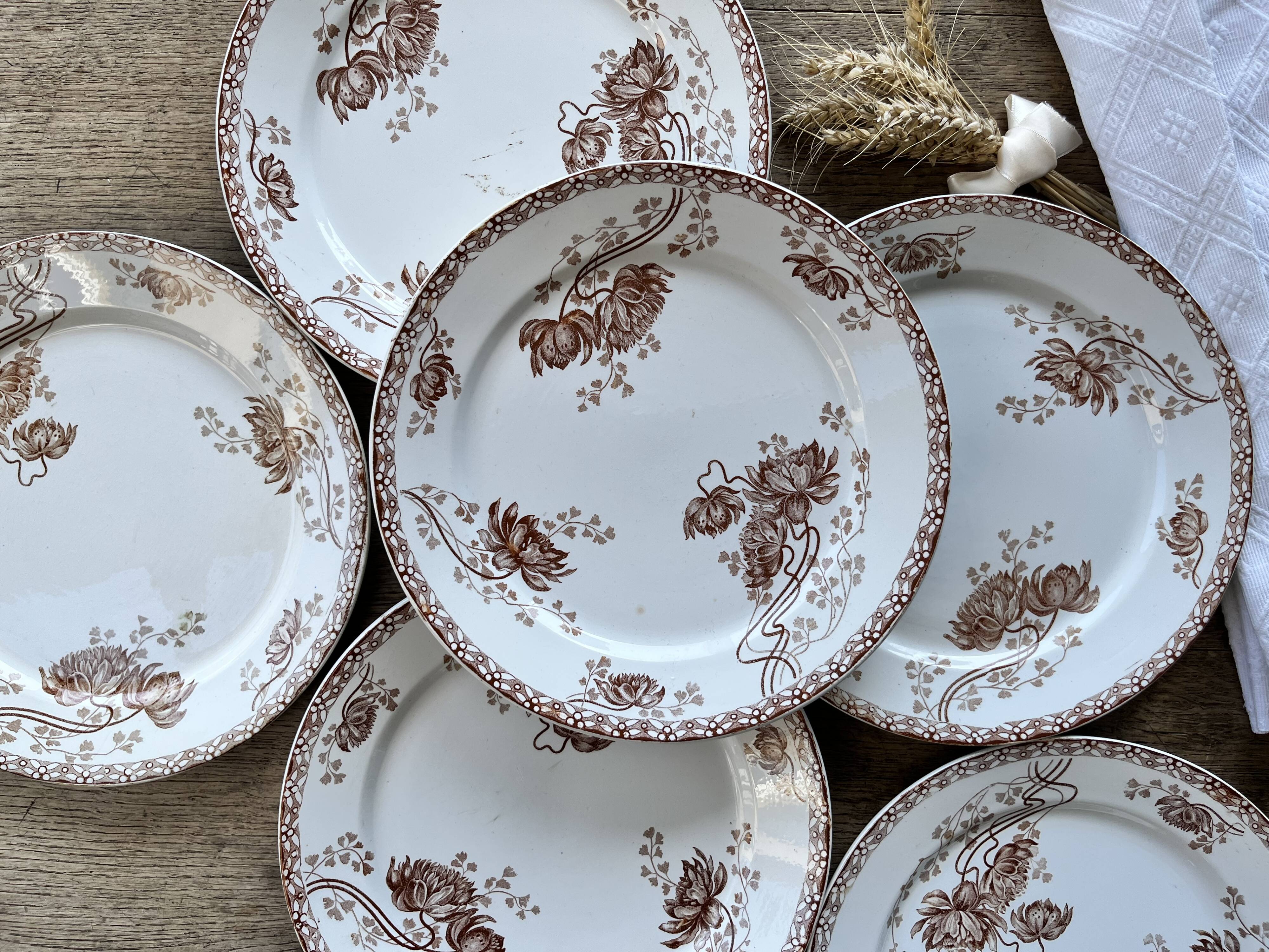 Plates Sarreguemines Royat