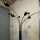 Italian design coat rack – Chrome metal and black lacquer – 1960s-1970s