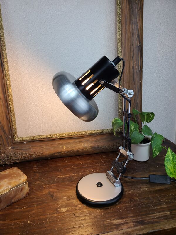Lampe aluminor articulée, atelier, vintage
