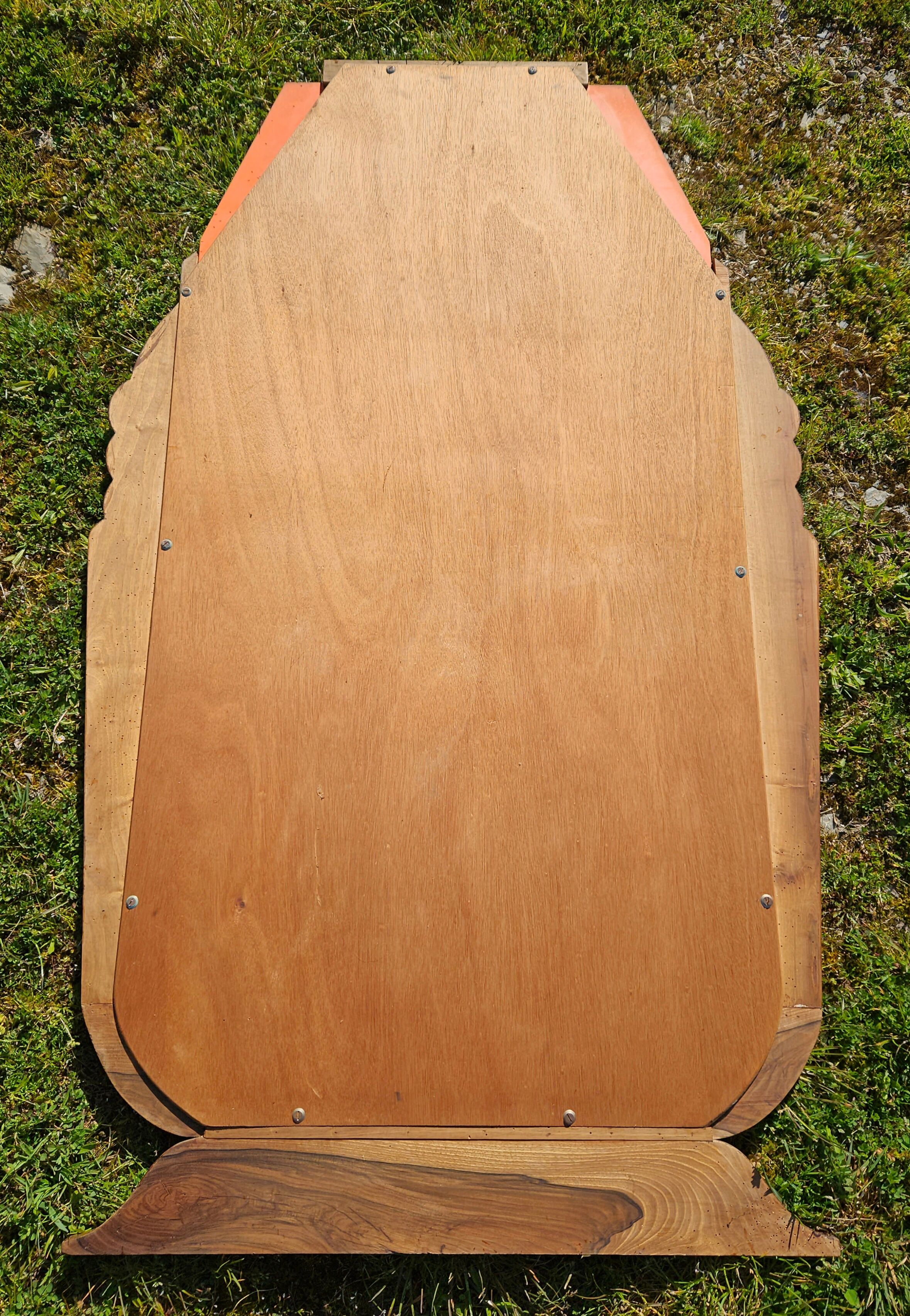 Art Deco mirror in carved wood