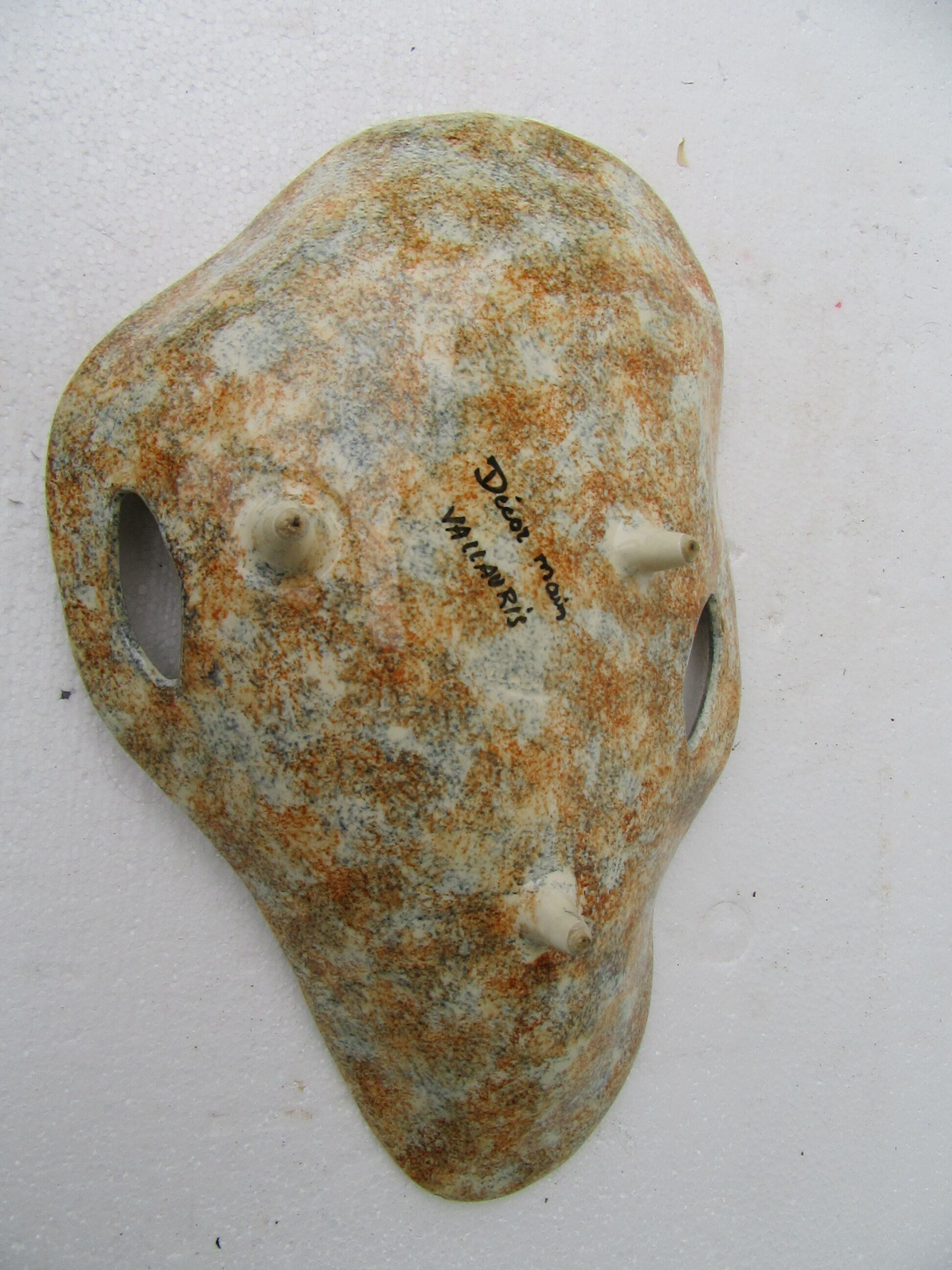 Empty pocket Vallauris orange and green