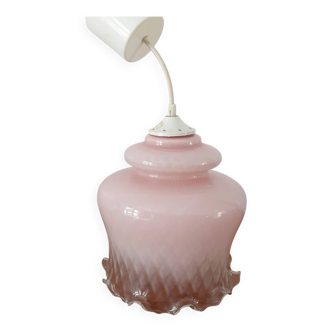 Opaline glass chandelier