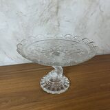 Glass fruit bowl on foot