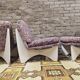 Set de 3 chauffeuses violette 1960