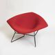 Grand fauteuil Diamond par Harry Bertoia pour Knoll, retapissée. Vers les années 1960.