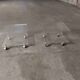 Set of two bedside tables, plexi sofa end, David Lange