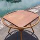 Rattan trampoline coffee table. French work. Circa 1950/60