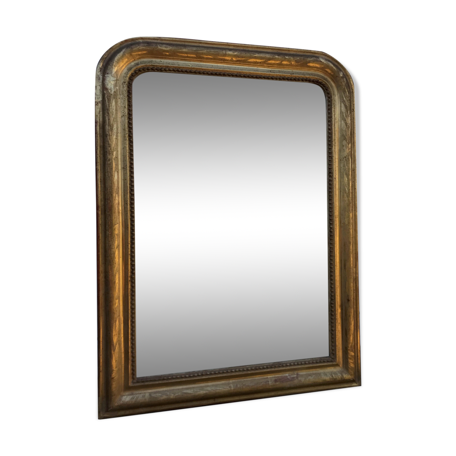 Louis-Philippe gilded mirror with gold leaf 73 x 54,5cm