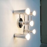 Vintage German Space Age ceiling lamp by Gaetano Sciolari for Leola, 1970s.