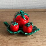 Ensemble barbotine Salière poivrière pot à moutarde