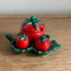Barbotine set Salt shaker pepper shaker mustard pot