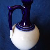 Carafe pitcher in cermal blue collar cracker