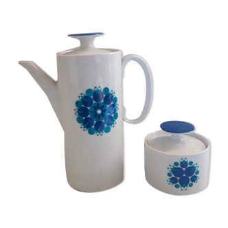 Cafetière et sucrier porcelaine Thomas Vintage