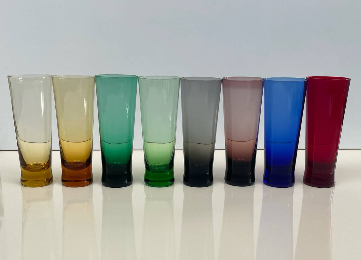 Service for orangeade in green colour, Scandinavian design 1960-70.