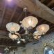 Ezan Art Deco 6-light chandelier