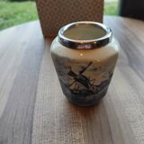 Small Delft vase with windmill decoration