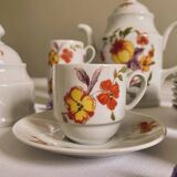 ANCAP porcelain coffee service with coffee maker and porcelain sugar bowl