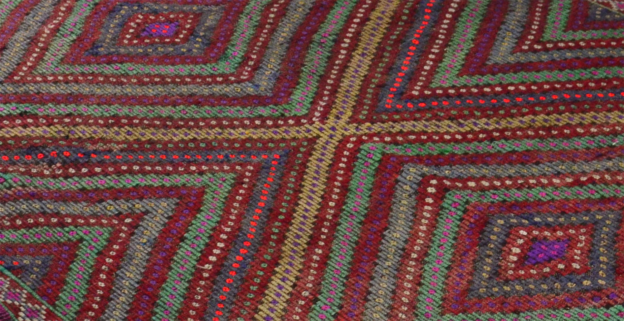Anatolian handmade kilim rug 284 cm x 196 cm