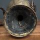 Brutalist lamp 1970 in gilded metal with rings