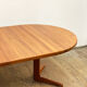 Table à manger extensible ronde en teck du milieu du siècle par Glostrup, Danemark, années 60