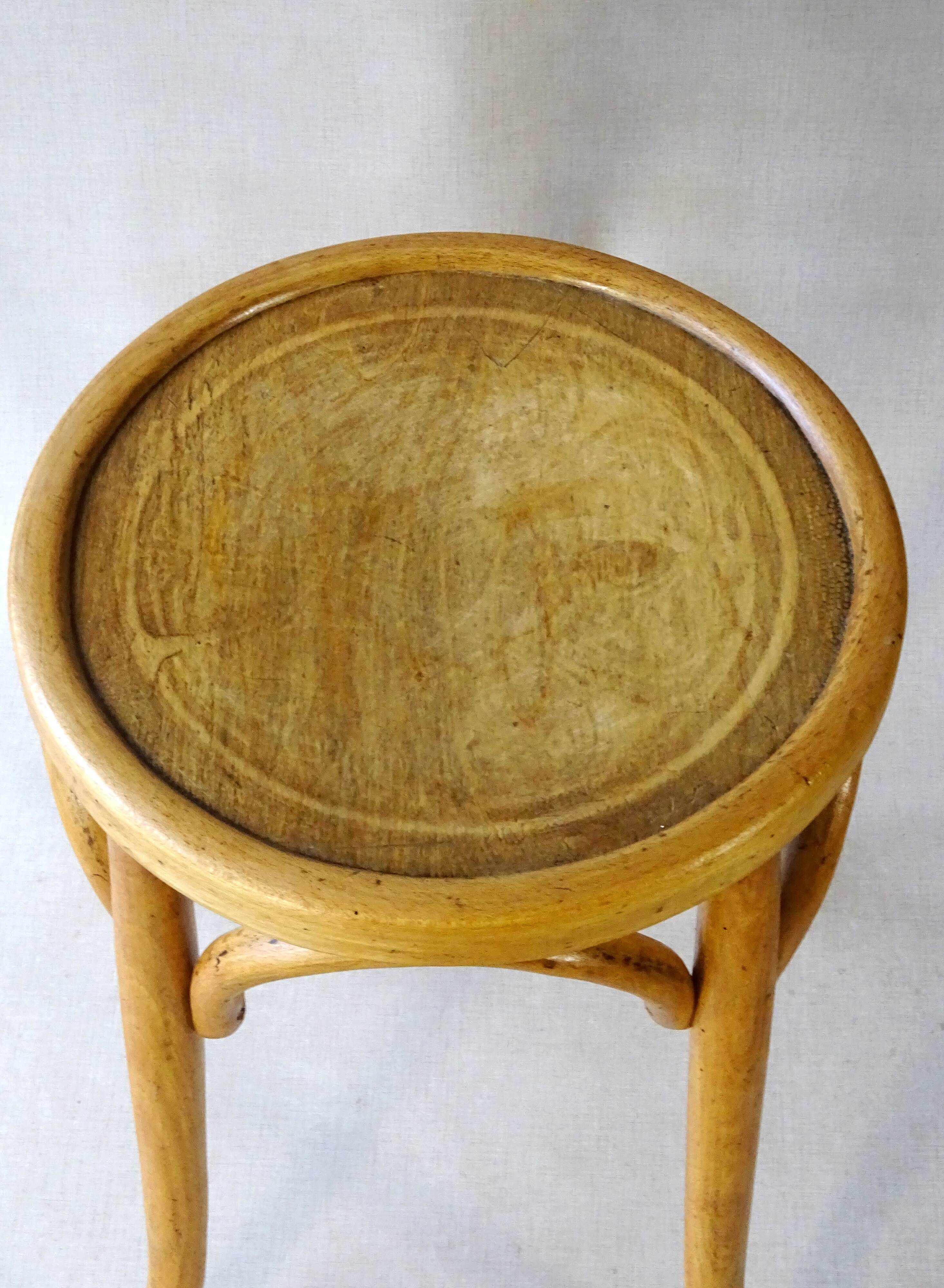 "Piano" high stool by Baumann 1930, bentwood