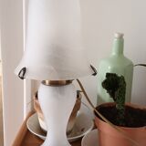 Glass paste mushroom lamp