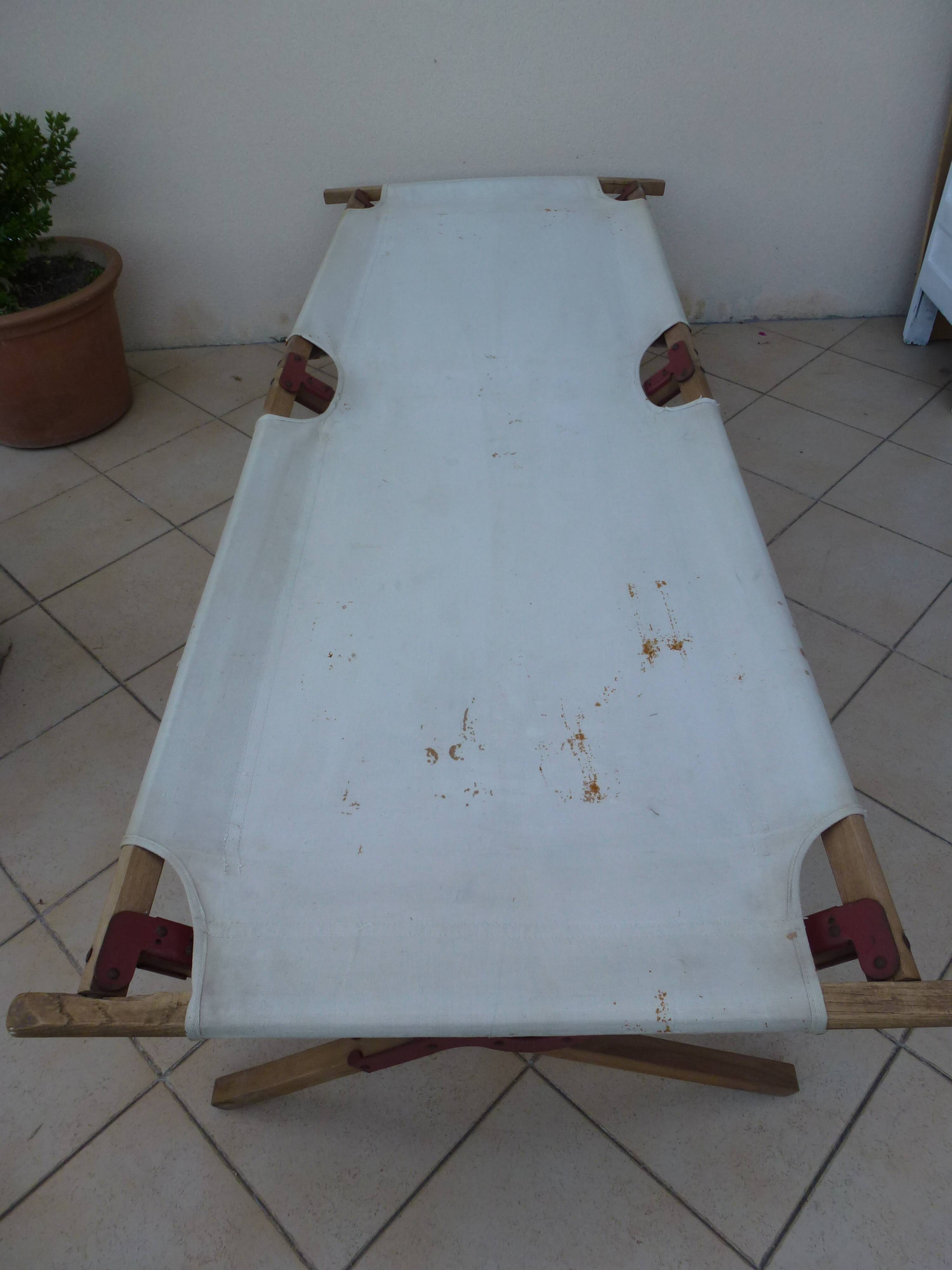 Two war military camp lit