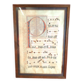 Page antiphonaire XVIIème siècle