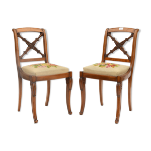 paire de chaises dossier