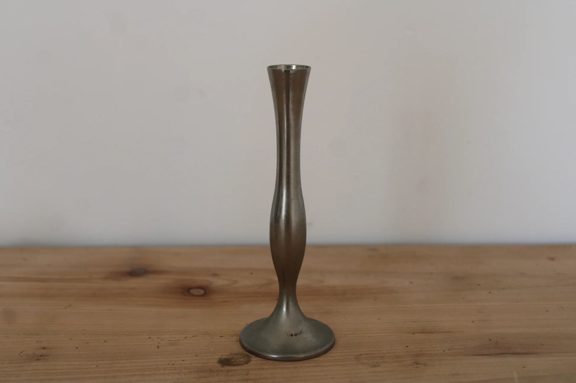 Vintage Damart silver-plated soliflore – 1970s design candle holder vase