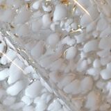 Wall sconce "Mazzega" with Murano glass leaves, Italy 1980