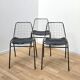Suite de 3 chaises industrielles Jali