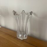 Crystal vase signed Daum France