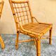Lot of 2 bamboo chairs