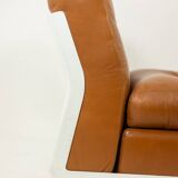 Mario Bellini, for B&B Amanta armchair in leather. Around 1970.
