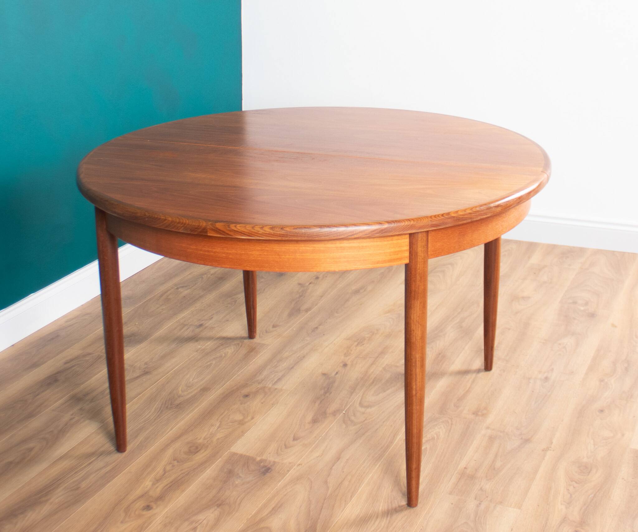 Retro teak gplan 1960s fresco dining table & 4 four chairs by victor wilkins