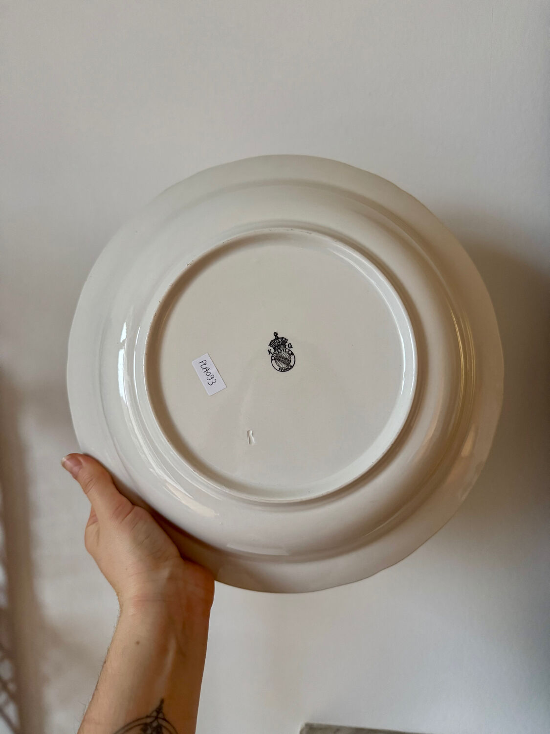 Floral shallow dish Lunéville