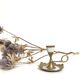 Brass and mother-of-pearl candle holder