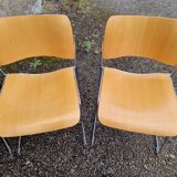 Set of 6 40/4 Home stacking chairs by David Rowland