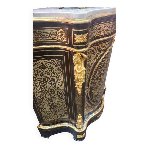 Meuble d’entre-deux en Marqueterie « Boulle », époque Napoléon III – Milieu