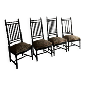 Oak bobbin chair | France | 1850s