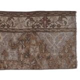 distressed turkish oushak rug runner 2' x 7'10"