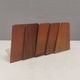 5 vintage bookends from the 1960s, teak with metal feet by Kai Kristiansen