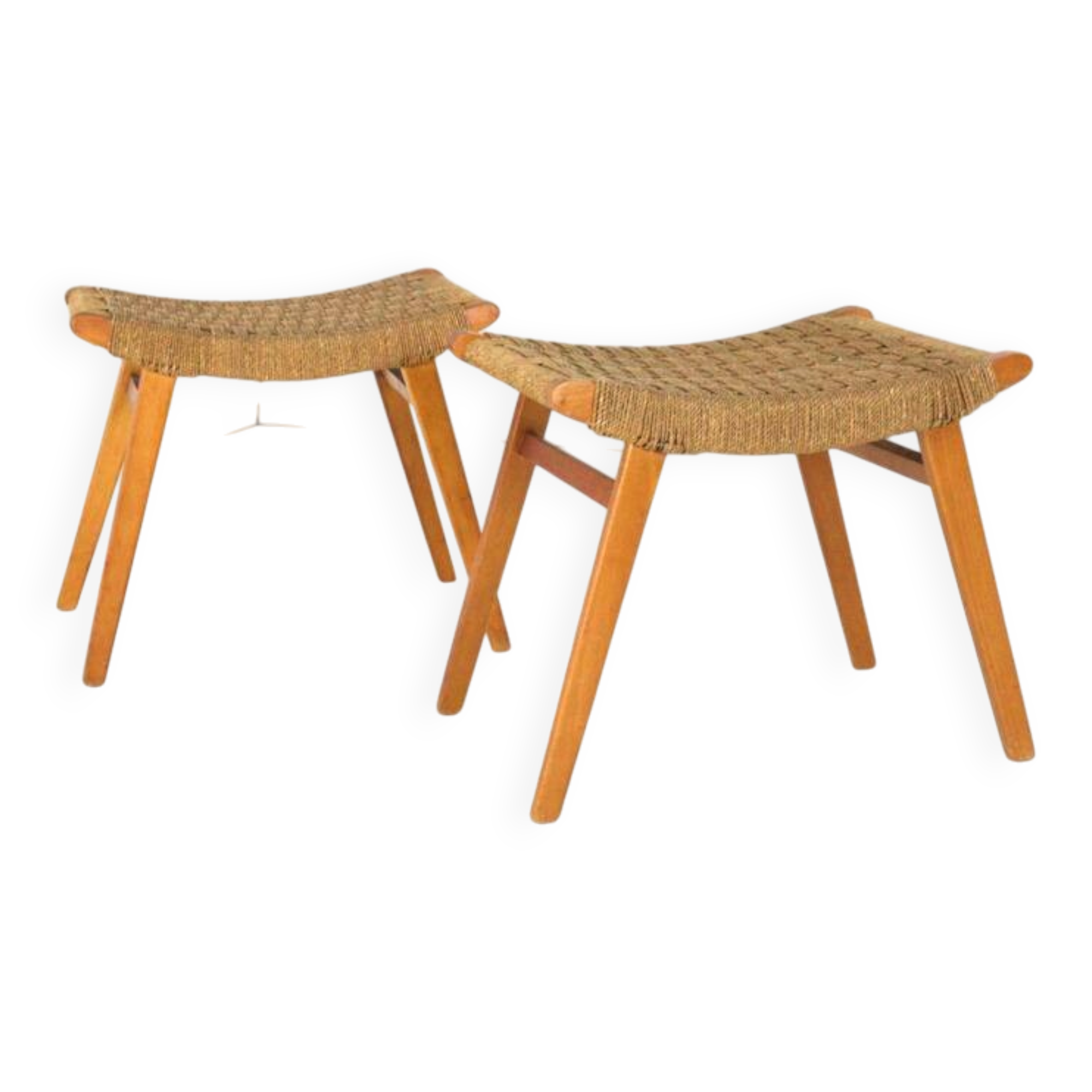 Footstool in the style of Audoux Minet | mid century modern vintage design