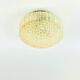 Lustre en verre bulle ambre du milieu du siècle par H. Tynell pour Limburg, années 1960.