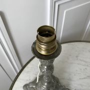 20s chrome brass candlelight legs